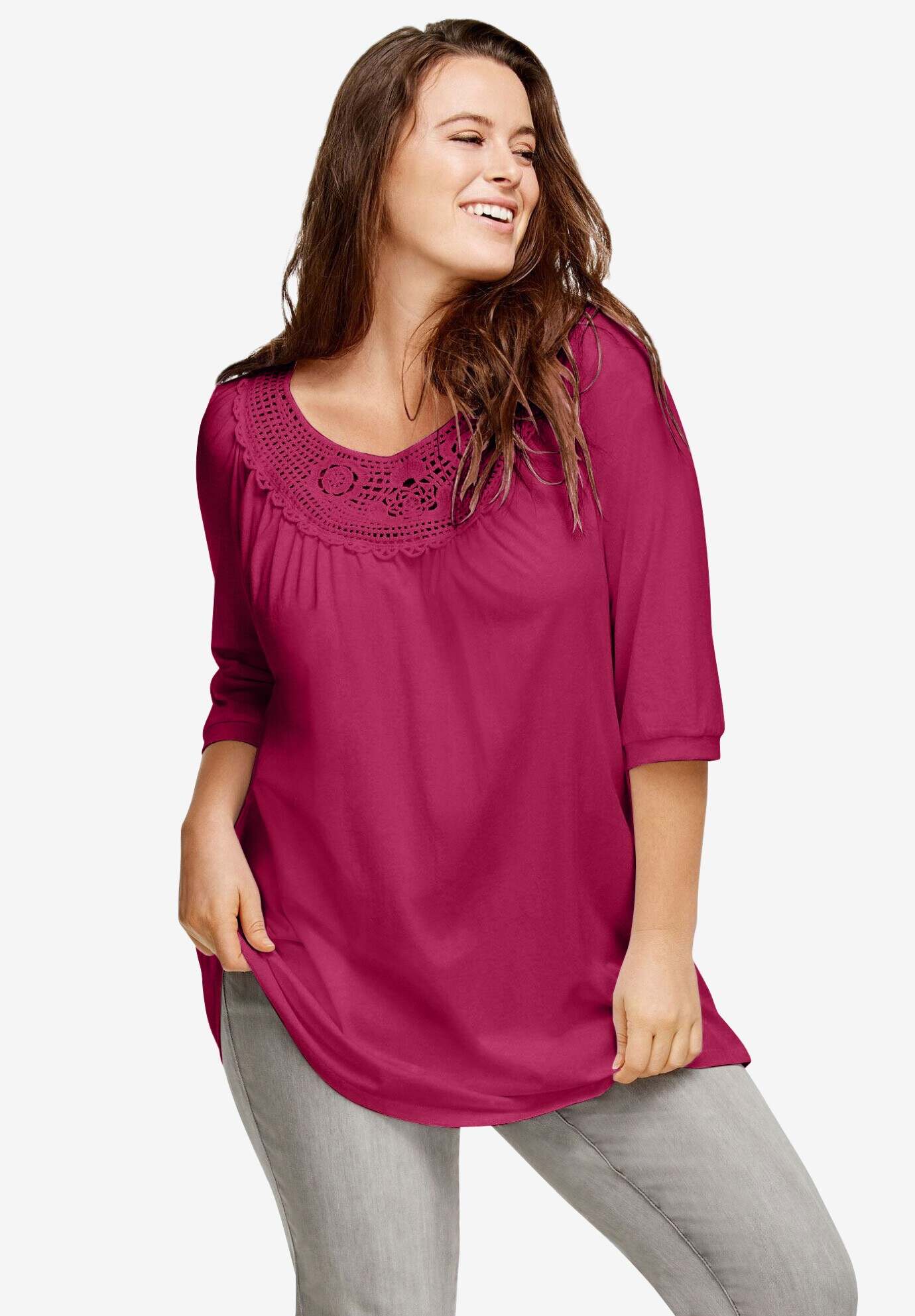 Crochet Trim Tunic