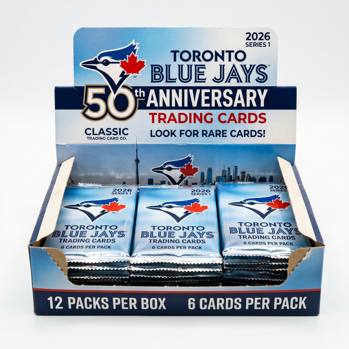 2026 Toronto Blue Jays 50th Anniversary Trading Cards Hobby Box