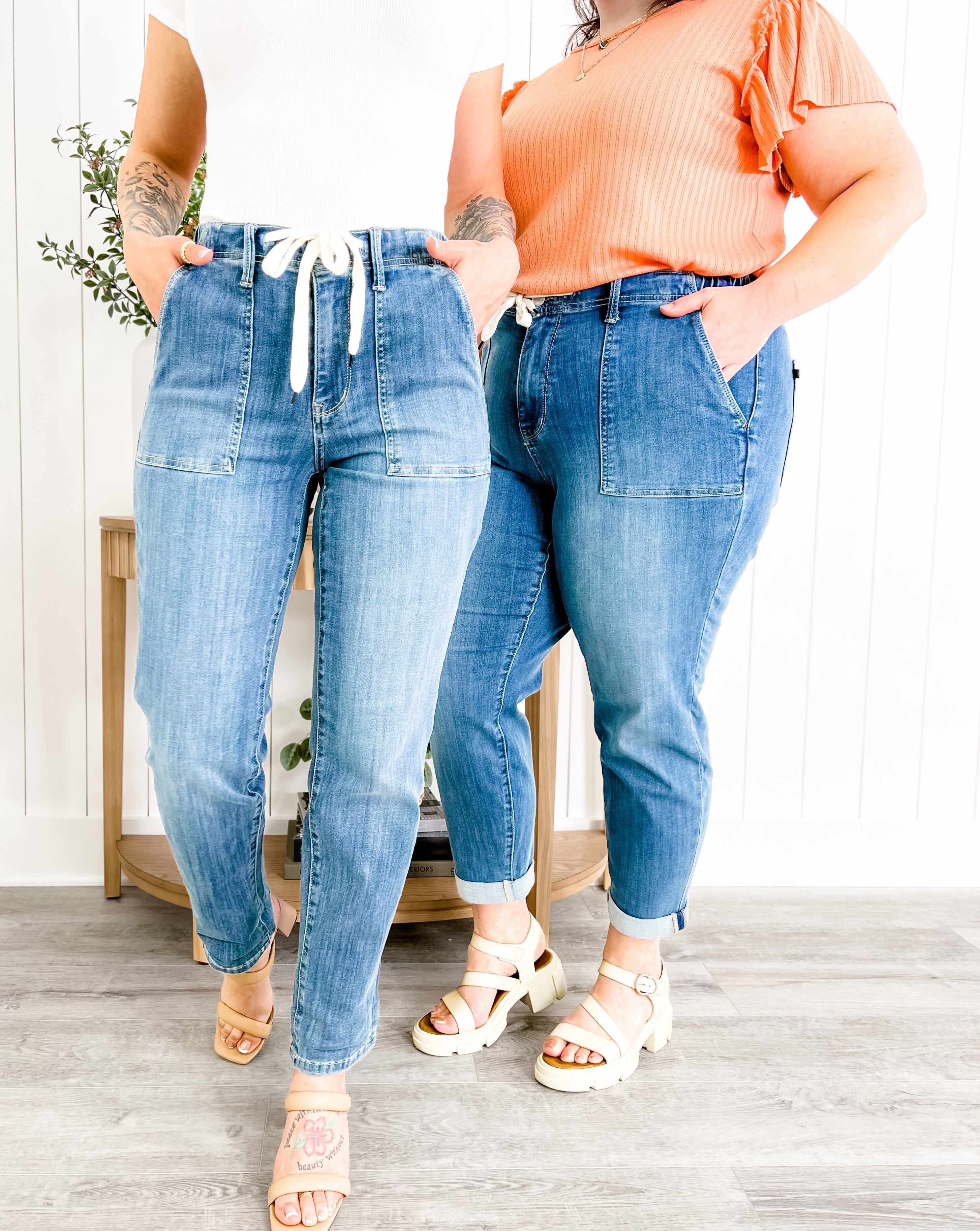 Airplane Mode Medium Wash Pull On Joggers
