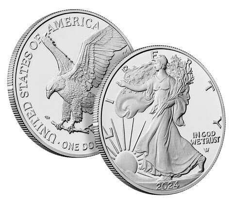 2024 $1 1-oz Silver Eagle BU 20-Coin Roll