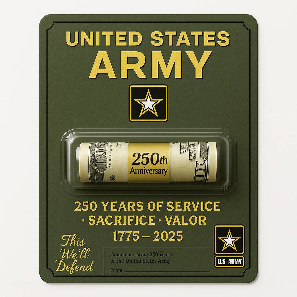 U.S. Military 250th Anniversary Money Holder