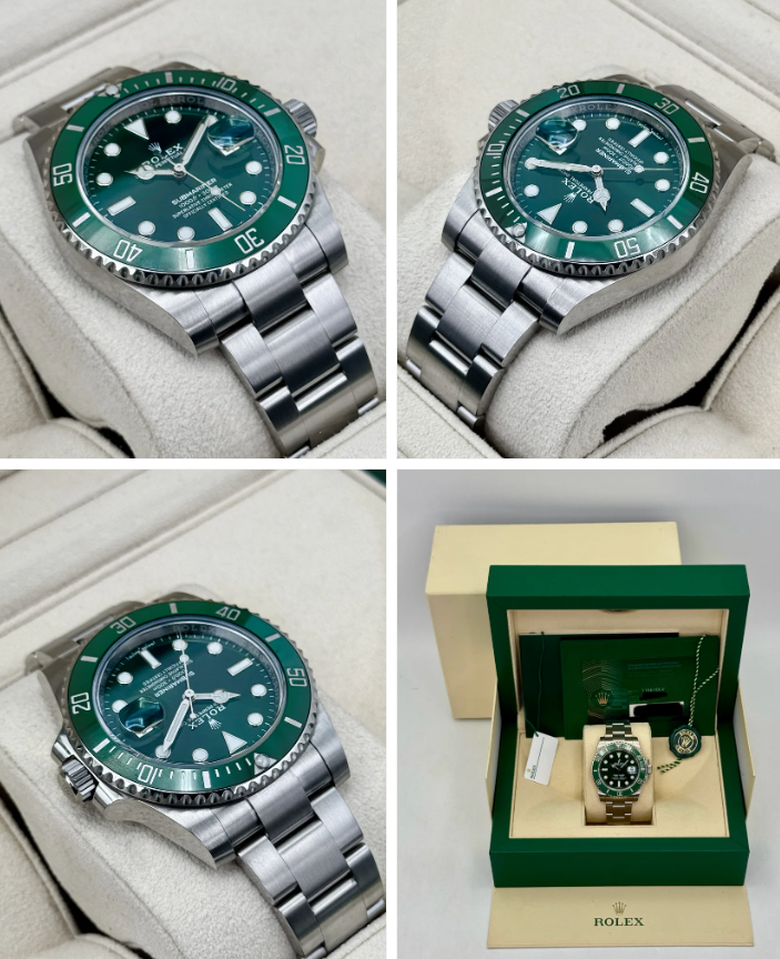 2020 Rolex Submariner “Hulk” 40mm 116610LV Green Dial (Green Card)