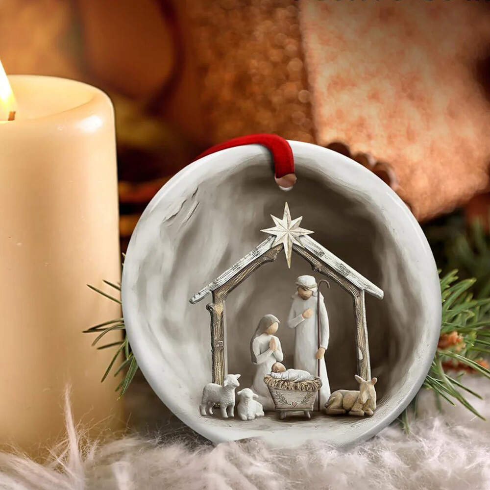 Nativity Scene Christmas Ornament