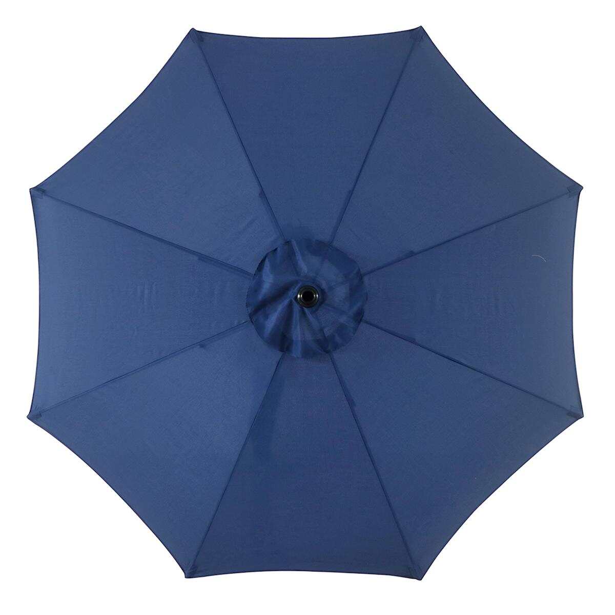 Navy Blue Crank & Tilt Round Patio Umbrella, 9'