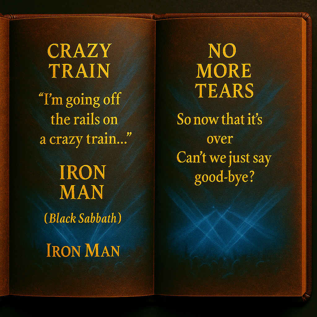 Ozzy Osbourne Memorial Handmade Notebook