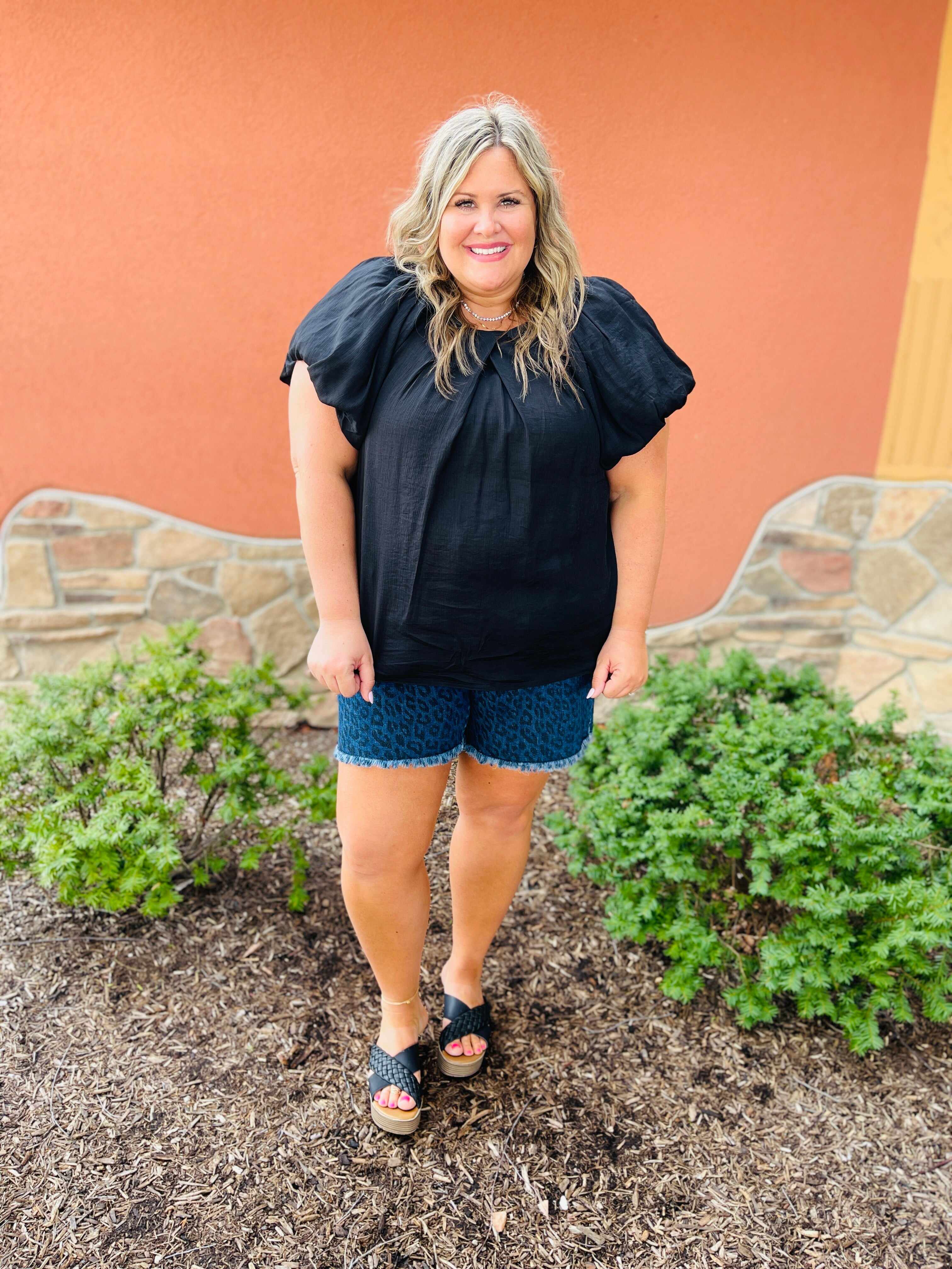 REG/CURVY Wild Ones Leopard Print Shorts
