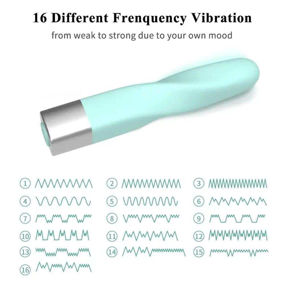 16-Speed Mini Bullet Vibrator: Compact Clitoral Stimulator for Women