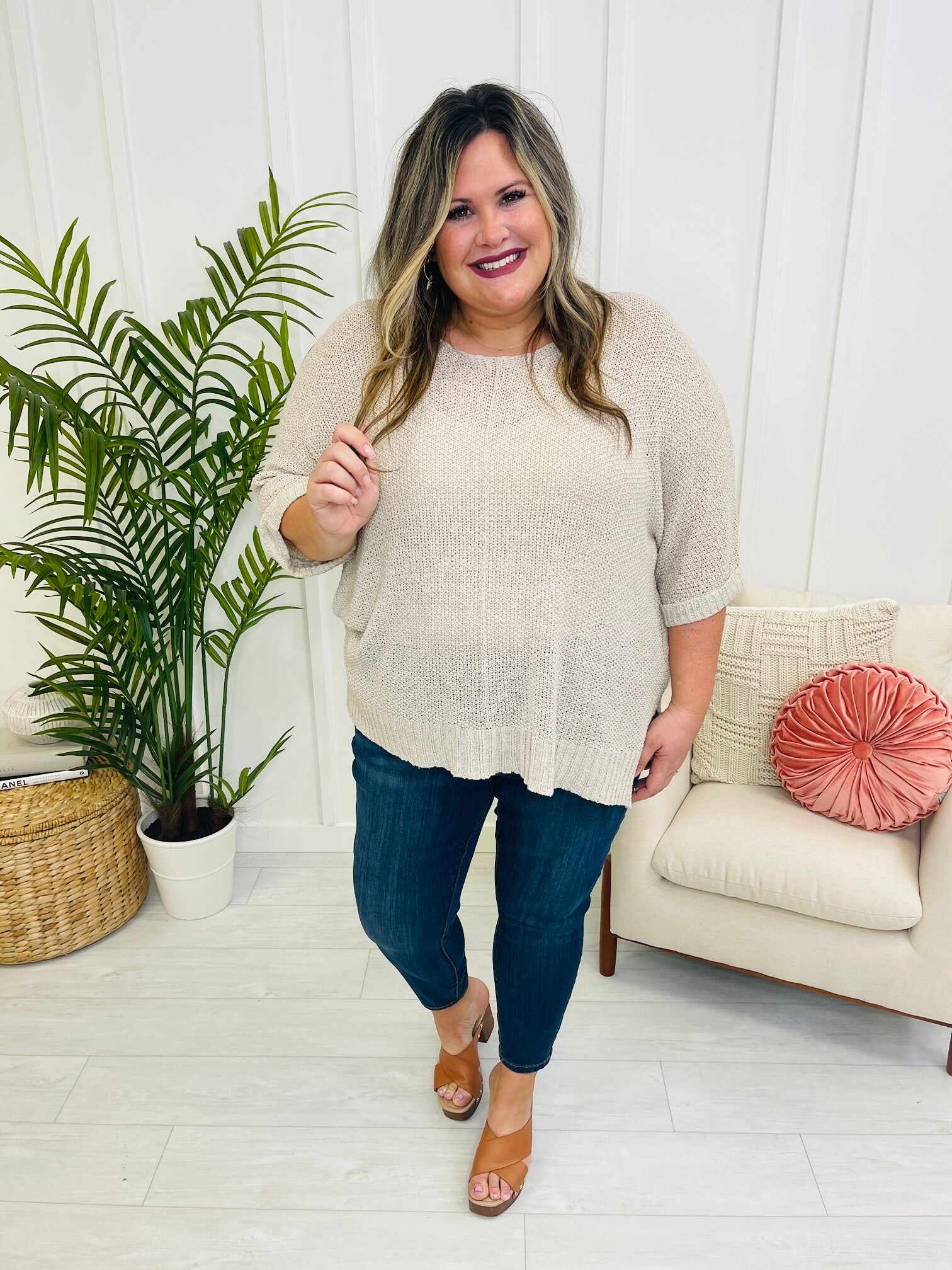 RESTOCK!  Plus/Reg Bend And Snap Non Distressed Pull On Skinny Jeans