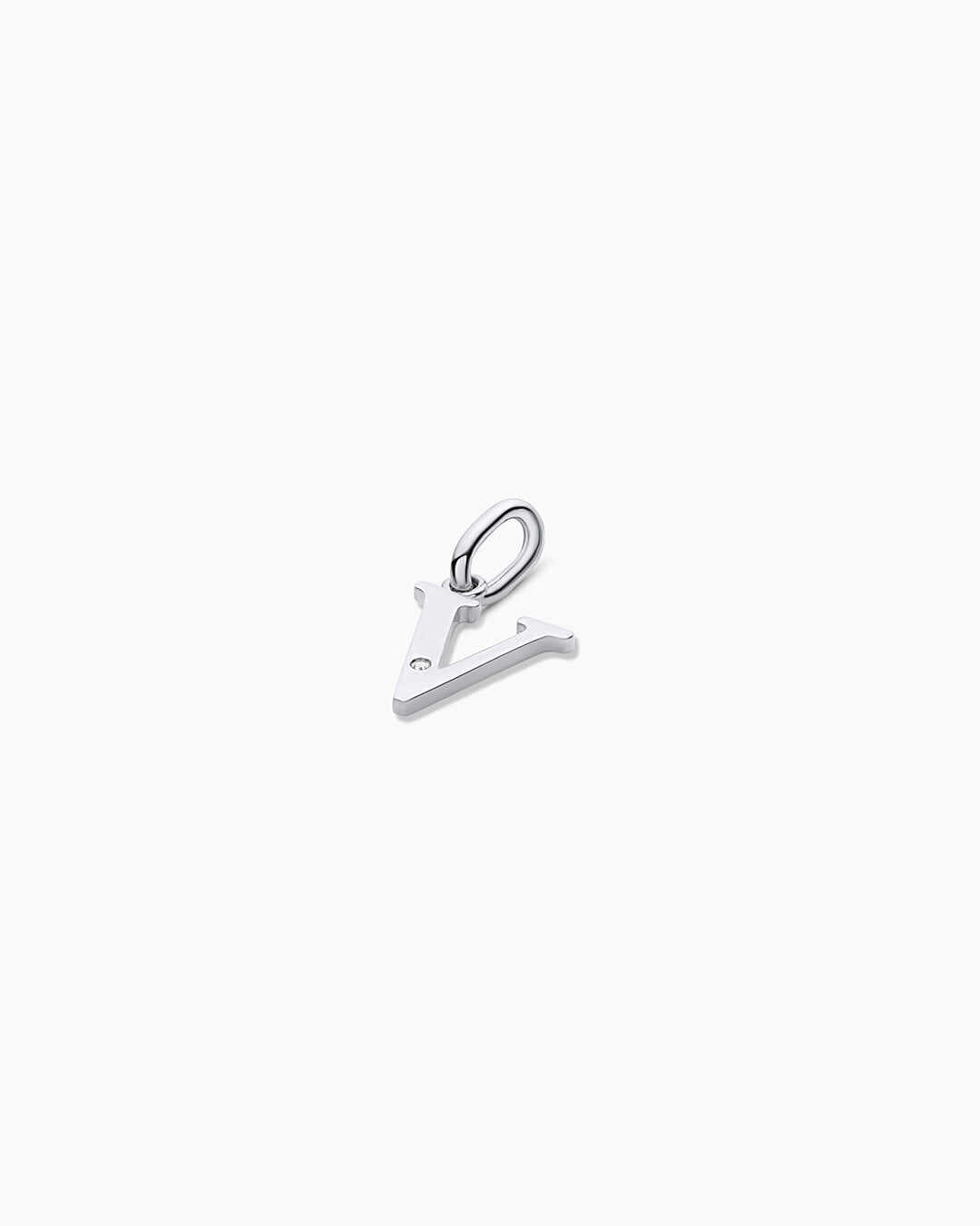 Diamond Vintage Alphabet Charm