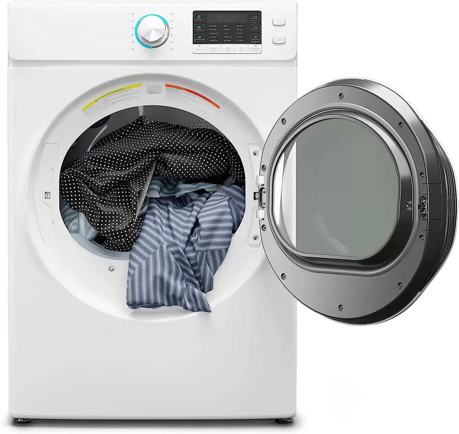 KoolMore FLW-3CWH Front Load Machine, 2.7 Cu. Ft, Space Saving Unit with 20-Minute Quick, 12 Washing Cycles, Quiet Inverter Motor [120V],
