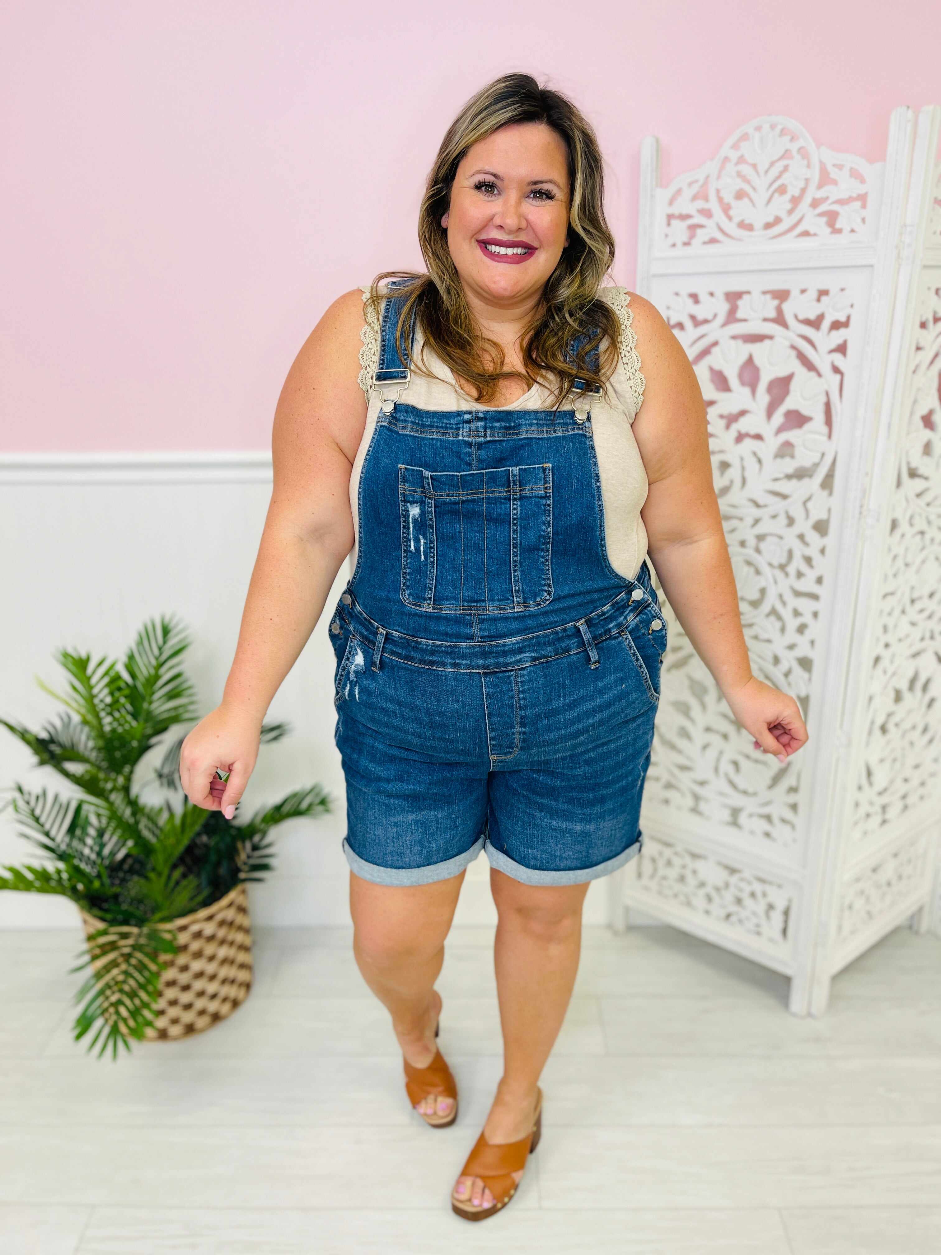 REG/CURVY Overachiever Double Cuff Overalls
