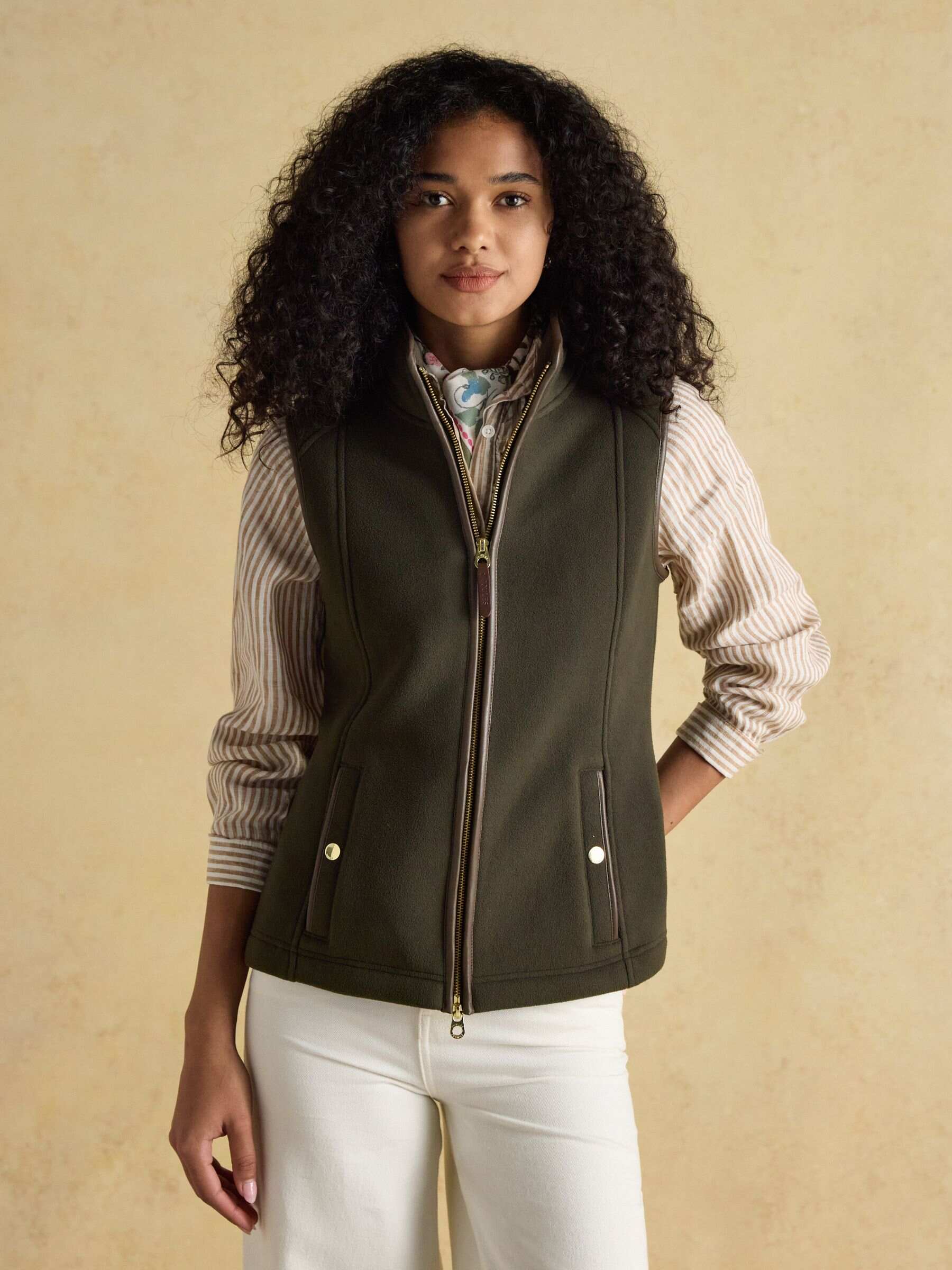 Heritage Navy Blue Fleece Gilet