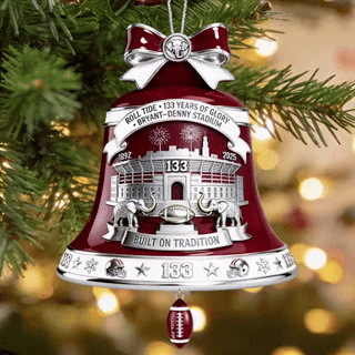 133rd Anniversary Bryant–Denny Stadium Bell Ornament