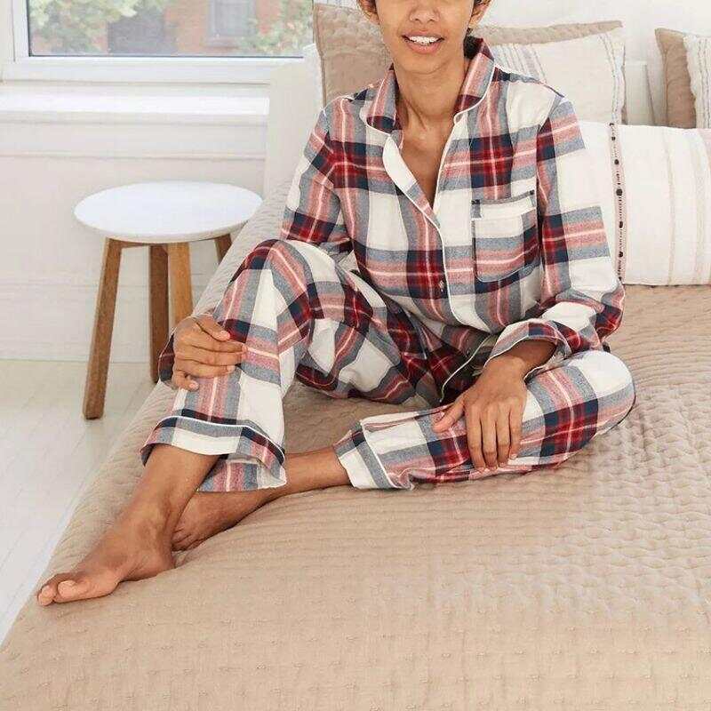 Check Pajama Set for Women