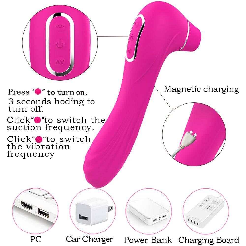 Vagina Sucking Vibrator: Oral Tongue Suction & Clitoris Stimulator
