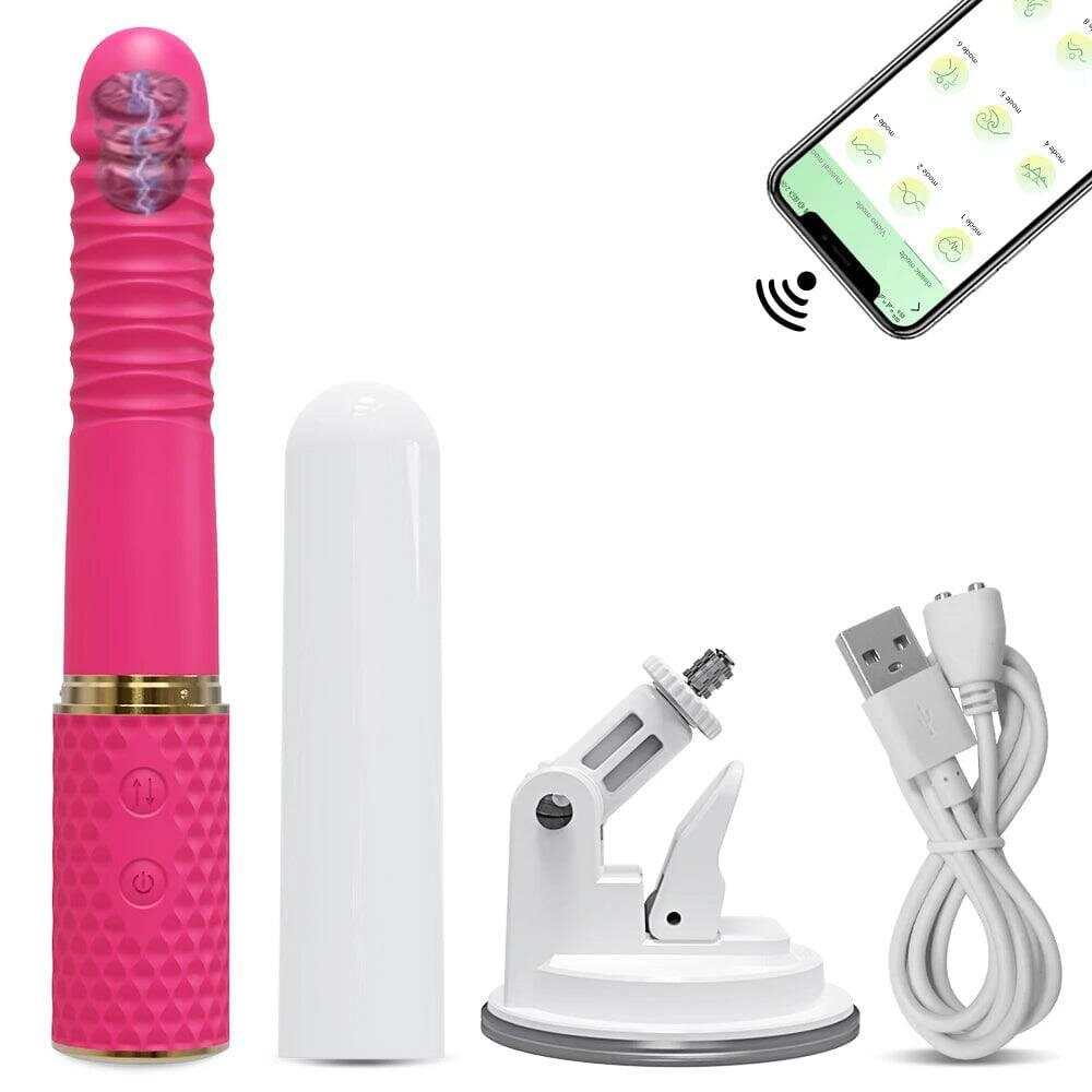 Telescopic Dildo Vibrator – Automatic G-Spot Thrusting Toy