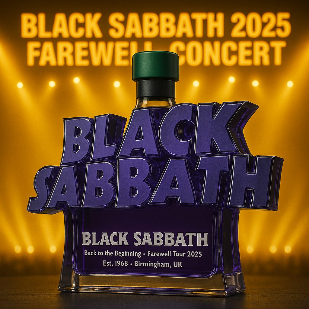 BLACK SABBATH's Farewell Concert Commemorative Whiskey Bottle
