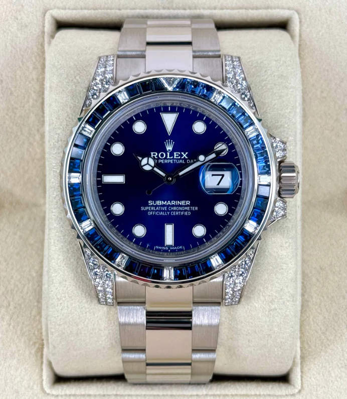 2020 Rolex Submariner 40mm 116659SABR White Gold Blue Dial