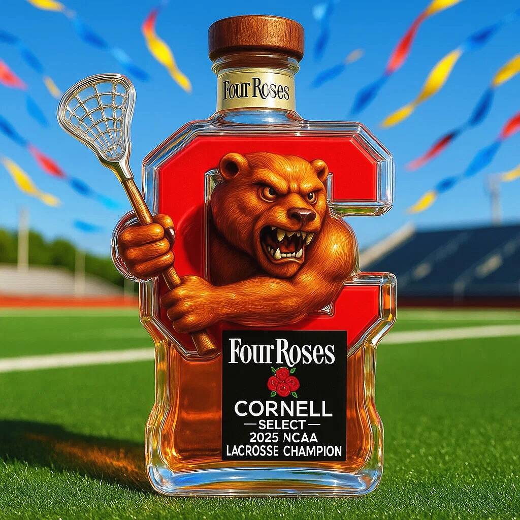 Cornell University 2025 NCAA Lacrosse Championship Bottle