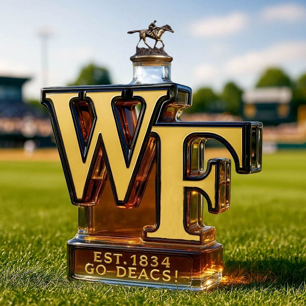 Wake Forest Demon Deacons Limited Edition Whisky Bottle