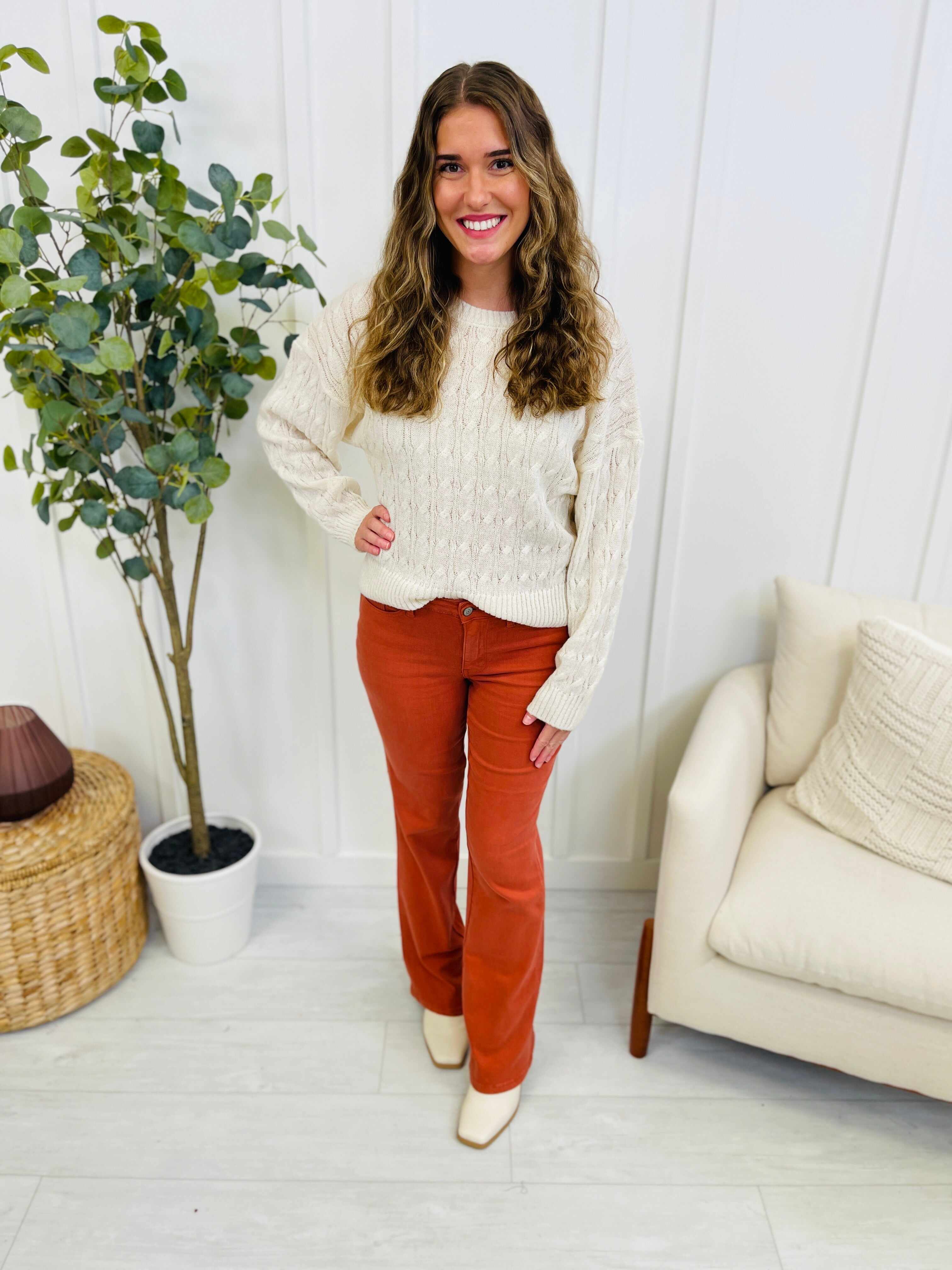 REG/CURVY Fall in Love Slim Bootcut Jeans