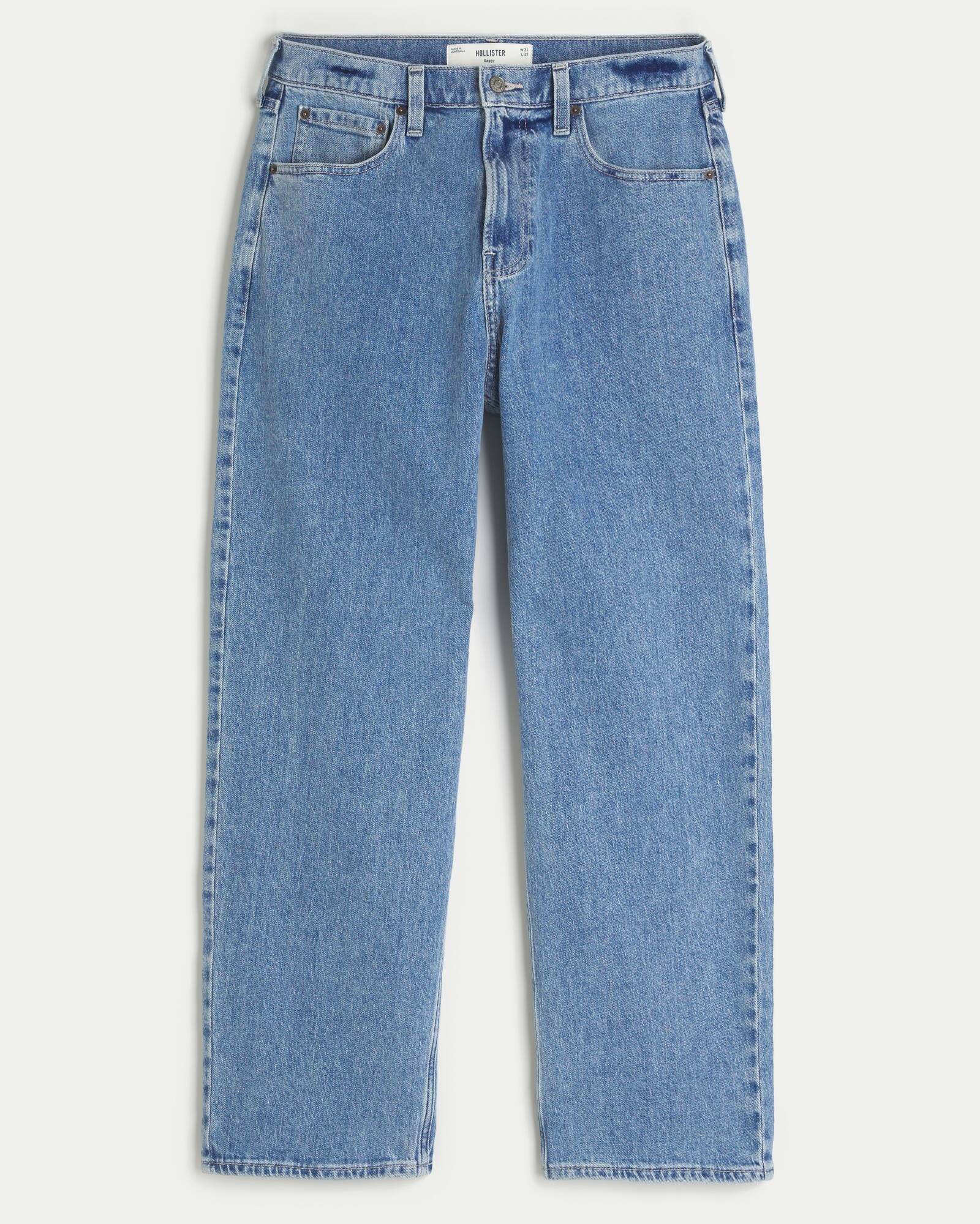 Railroad Stripe Baggy Painter Jeans