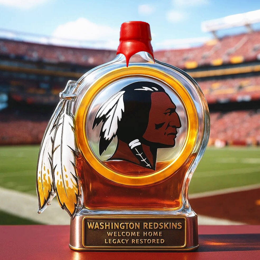 Washington Redskins Returns Whiskey Bottle