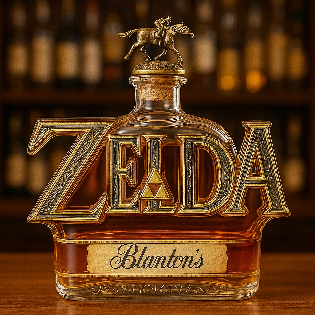 Zelda Whiskey Bottle