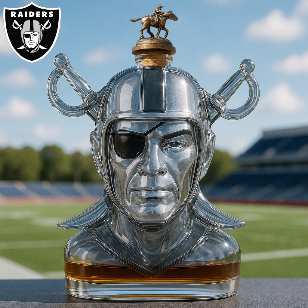 Las Vegas Raiders Whiskey Bottle