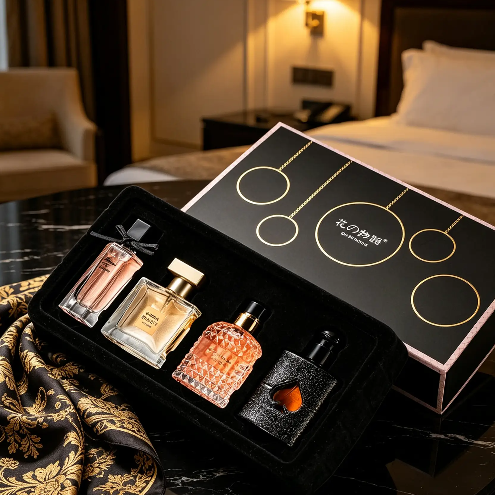Hana Monogatari 4 Bottles Luxury Women Perfume Gift Set25ml*3+30ml