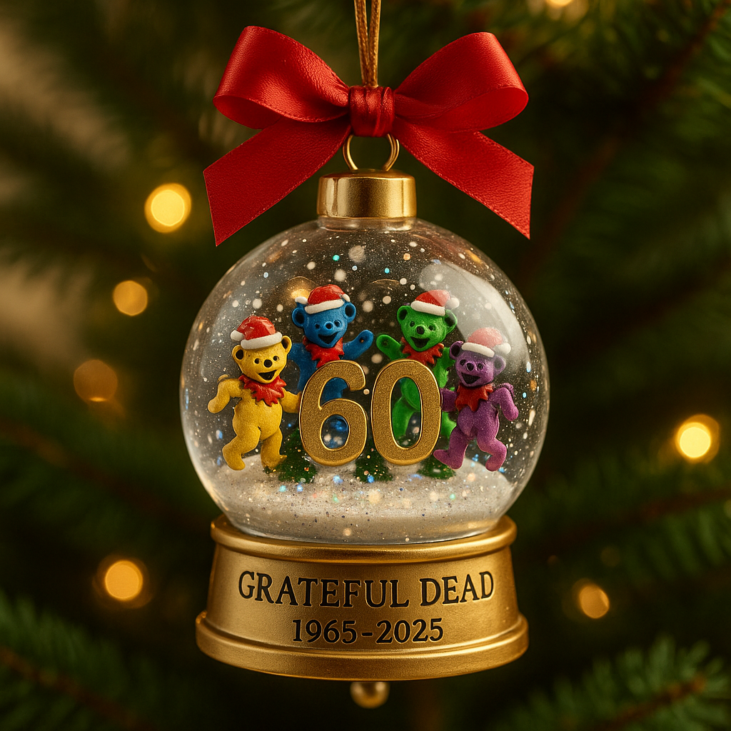 ✨Grateful Dead 60th Anniversary Christmas Ornament Set (1965–2025)✨