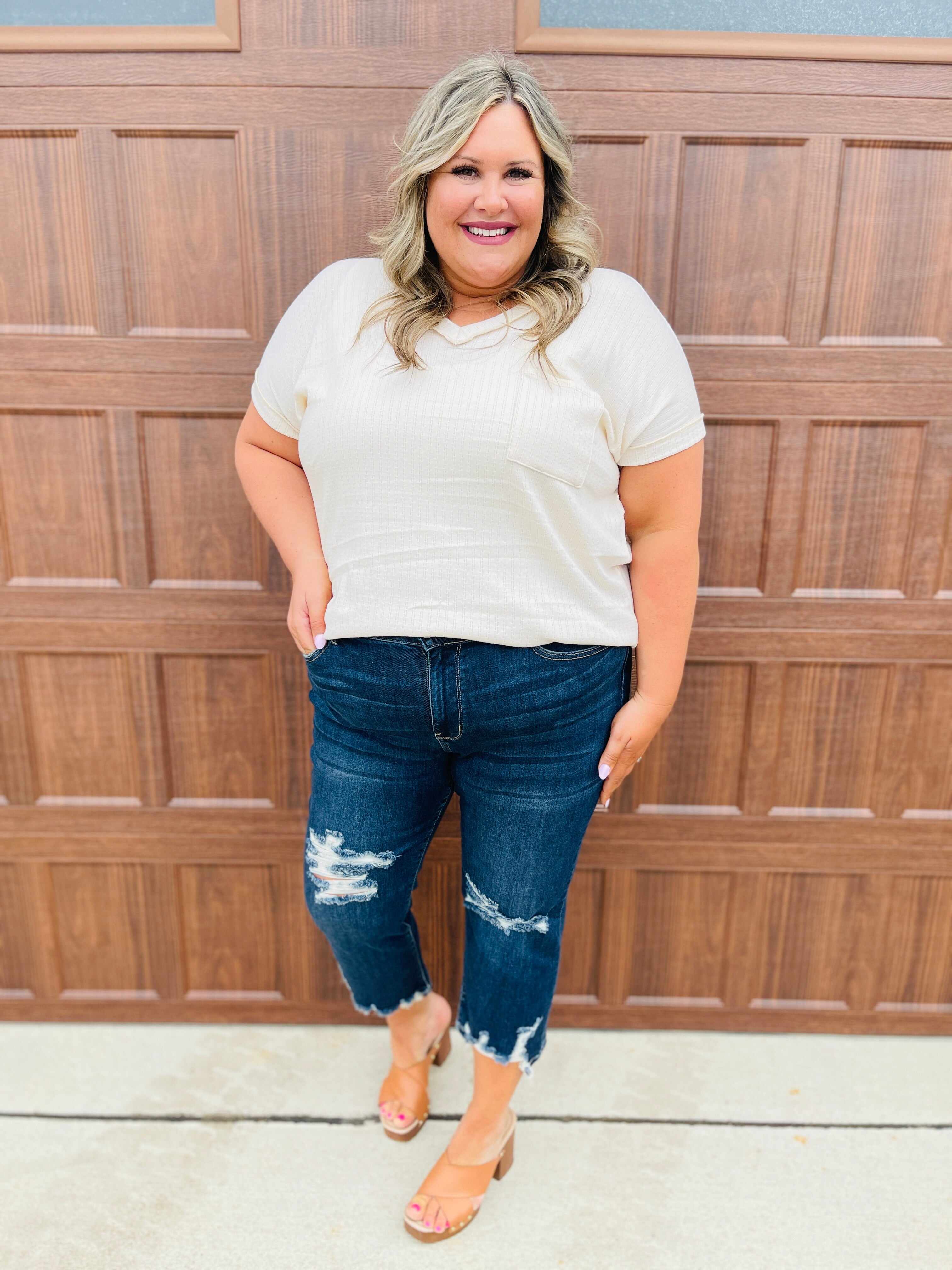 REG/CURVY Can't Crop Me Straight Jeans