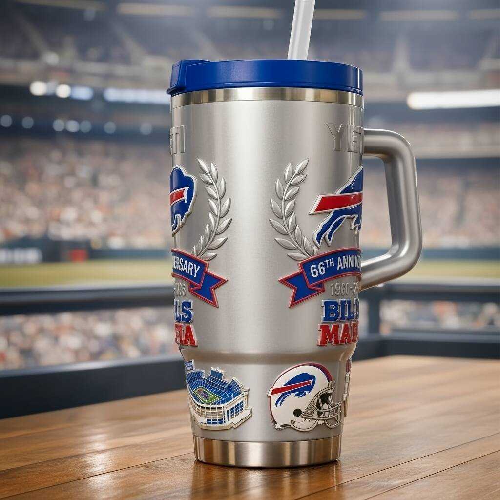 Limited Edition: Buffalo Bills 66th Anniversary YETI Tumbler (1960-2026)