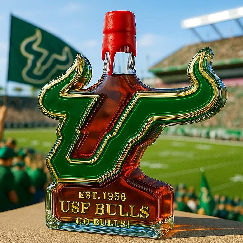 USF Bulls Limited Edition Whiskey Bottle