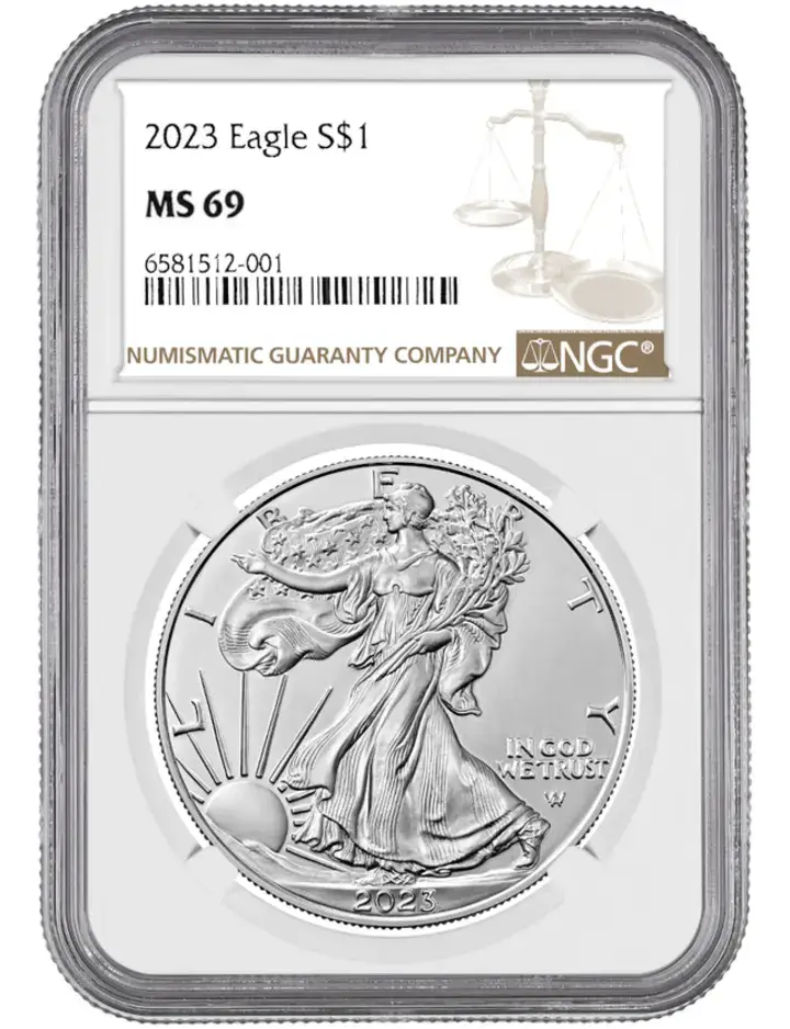 1986-2023 NGC MS-69 US Silver Eagle 38 Coin Set