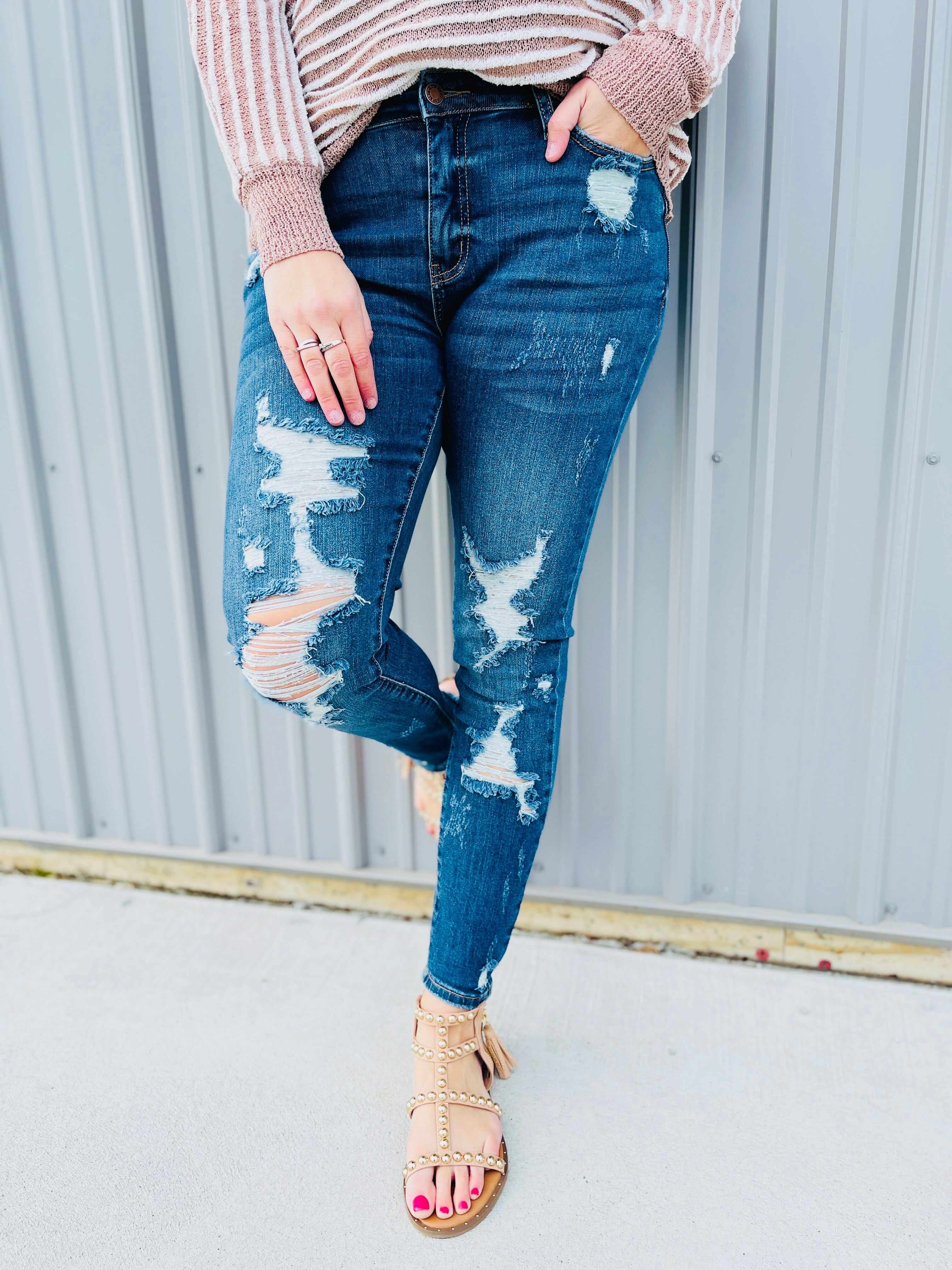 PLUS/REG  Don't Sass Me Skinny Jeans