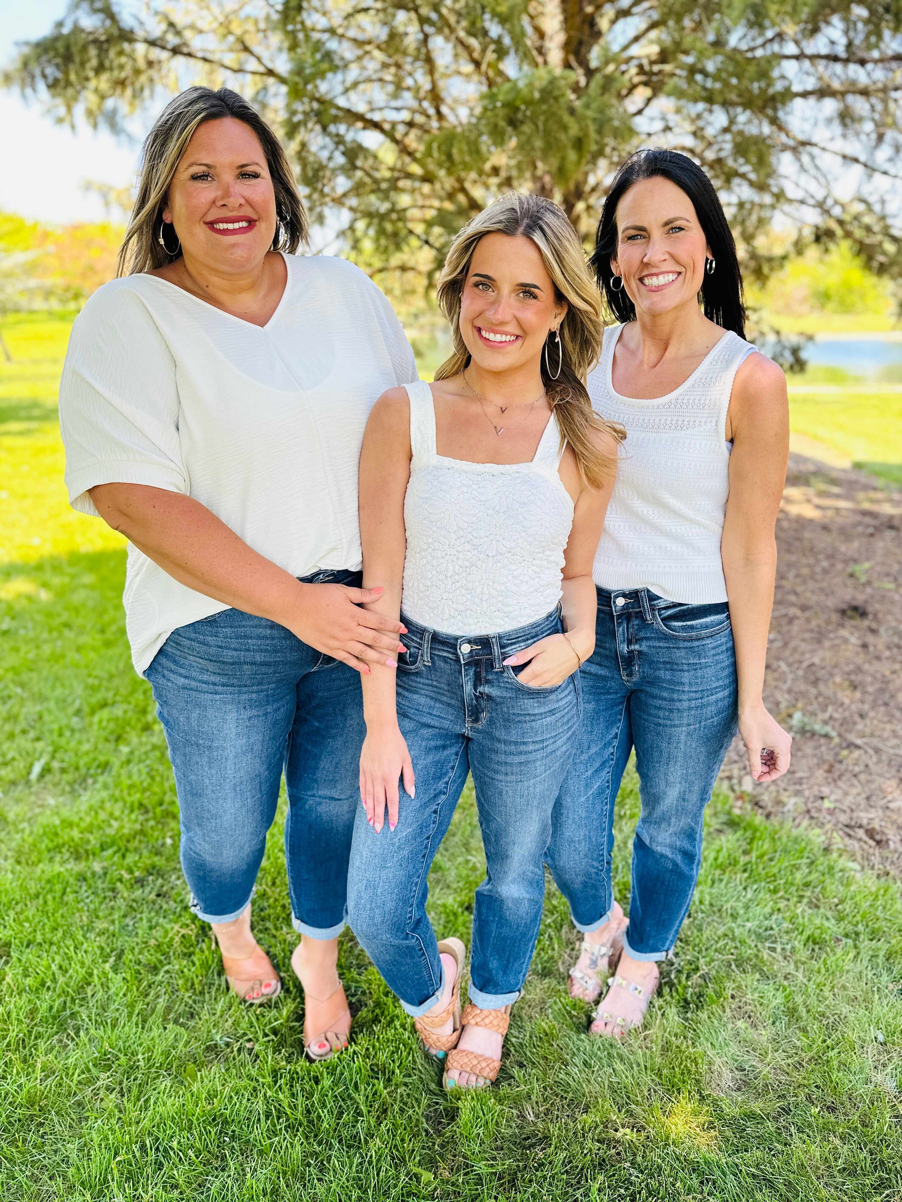 RESTOCK!  Reg/Curvy The Bleach Boys Nondistressed Boyfriend Jeans--Multiple Washes!