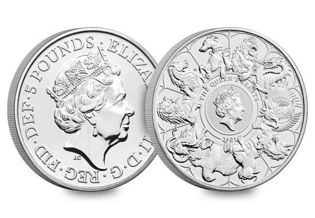 2021 Great Britain 2 oz Silver Queen's Beasts Collector Coin