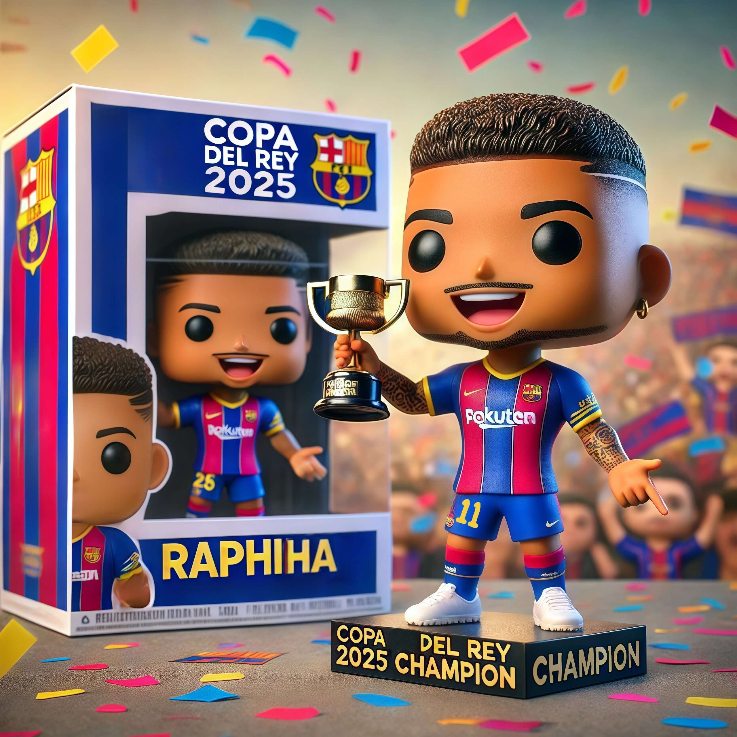 Barcelona 2025 Copa del Rey Champion Figure!