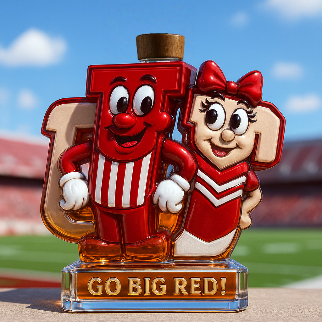 Indiana Hoosiers Mr. IU & Ms. IU Limited Edition Whiskey Bottle