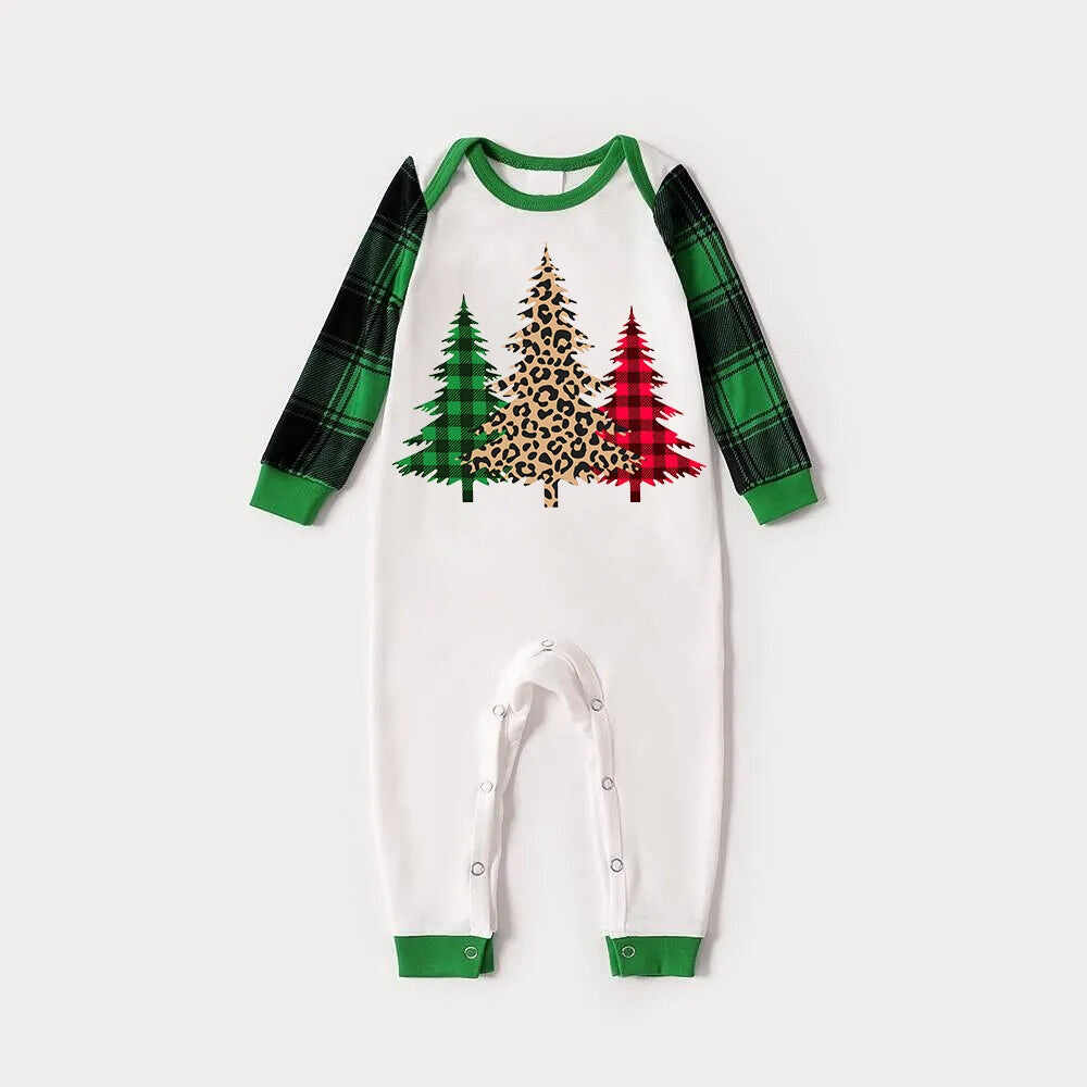 2024 Plaid Christmas Tree Pajamas Family Pajama Set