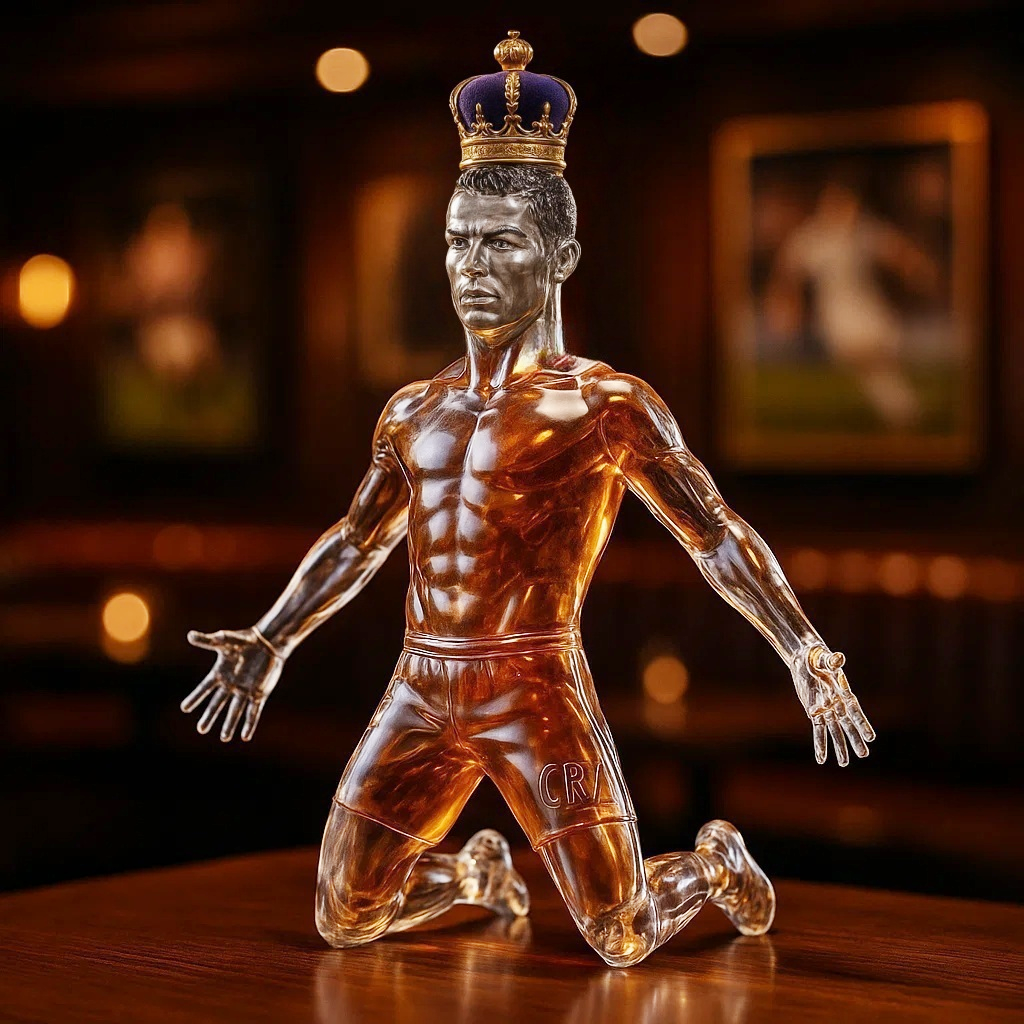 Cristiano Ronaldo Whiskey Bottle
