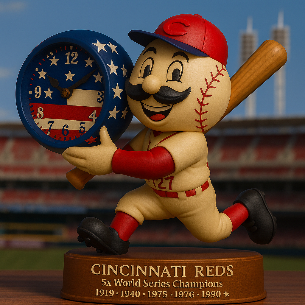 👉 Cincinnati Reds Limited Edition Clock – Celebrate 5x World Series Glory!