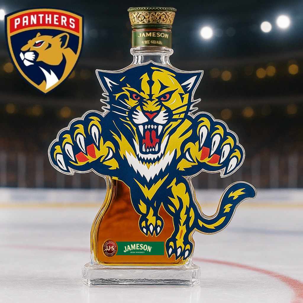 Florida Panthers Whiskey Bottle