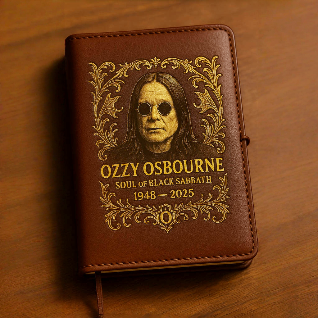Ozzy Osbourne Memorial Handmade Notebook