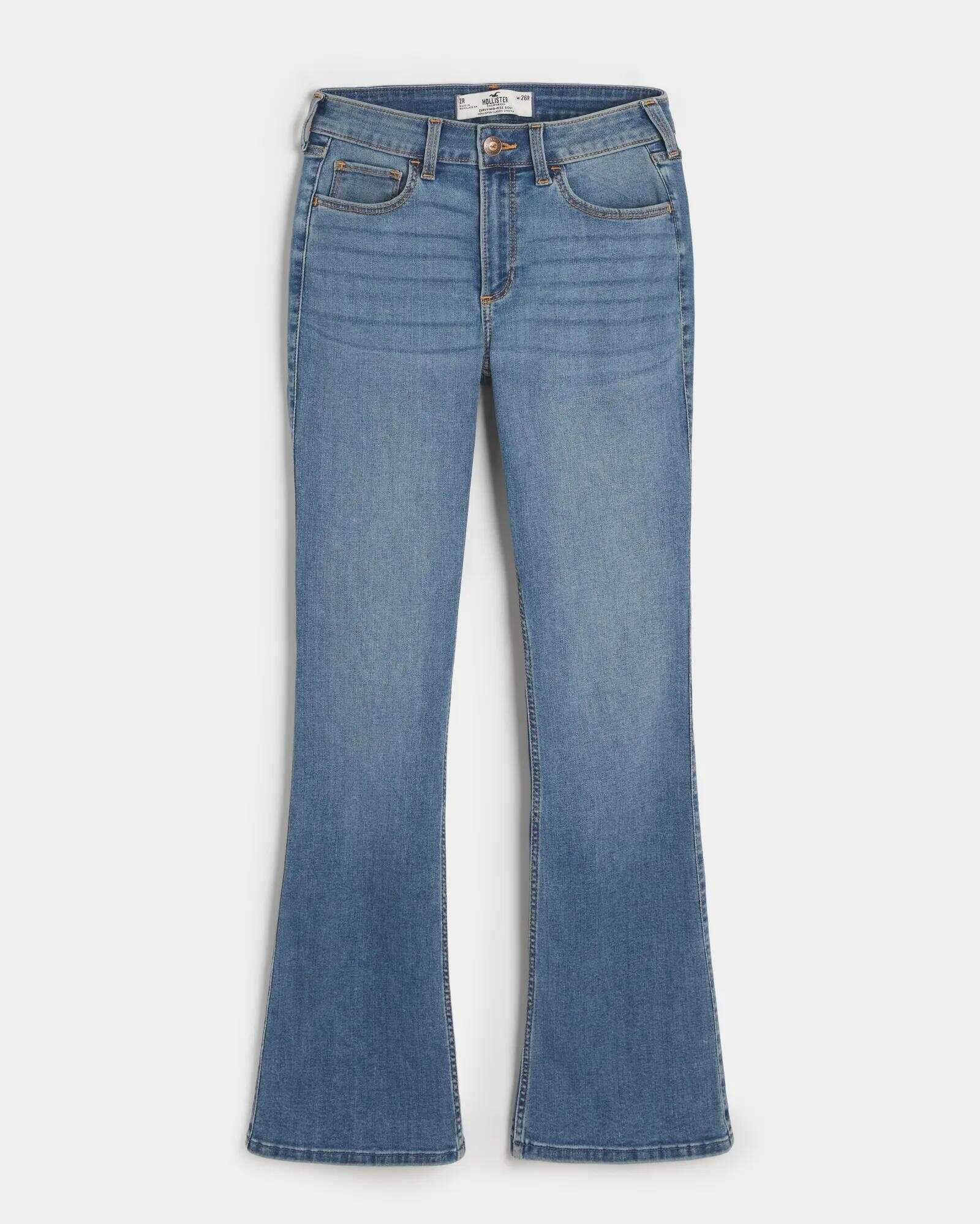 Curvy Mid-Rise Light Wash Boot Jeans