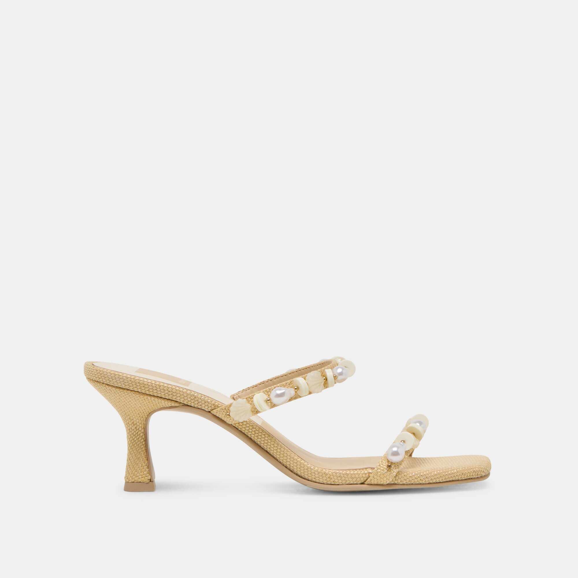 GRASON HEELS LT NATURAL RAFFIA