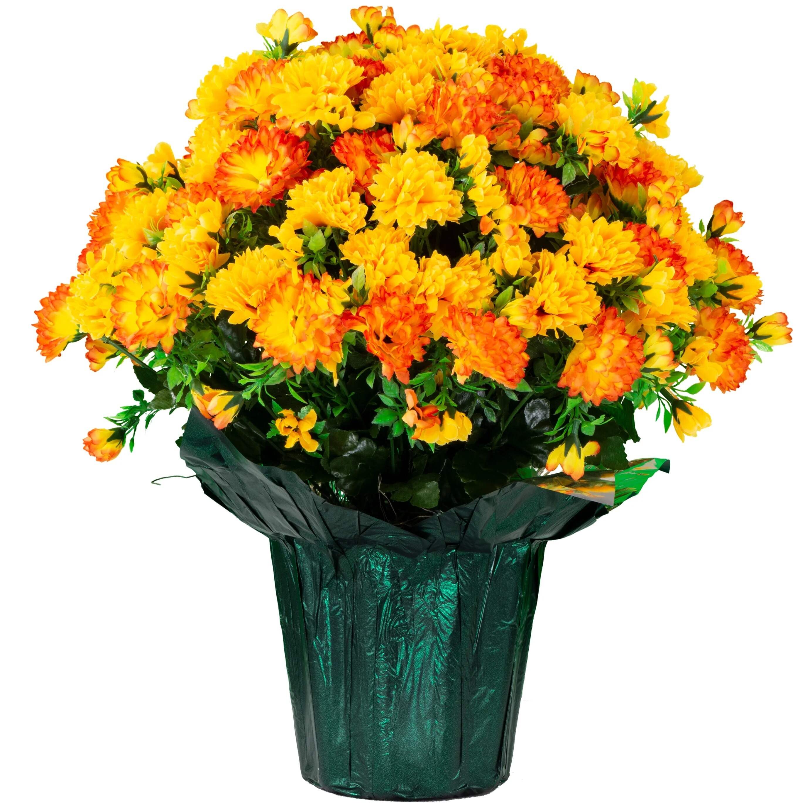 🏆Last Day 49% OFF⚡Artificial Flowers Sunset Garden Mums Bouquet Decoration - UV resistant, Waterproof, Windproof