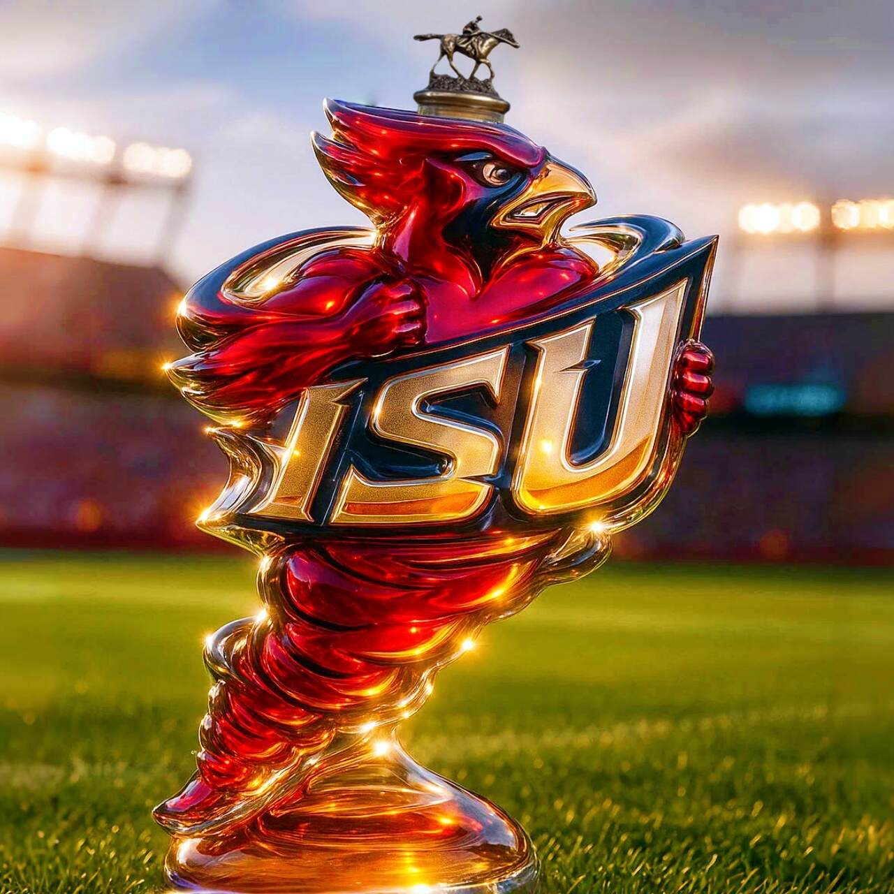 Iowa State Cyclones Whiskey Bottle