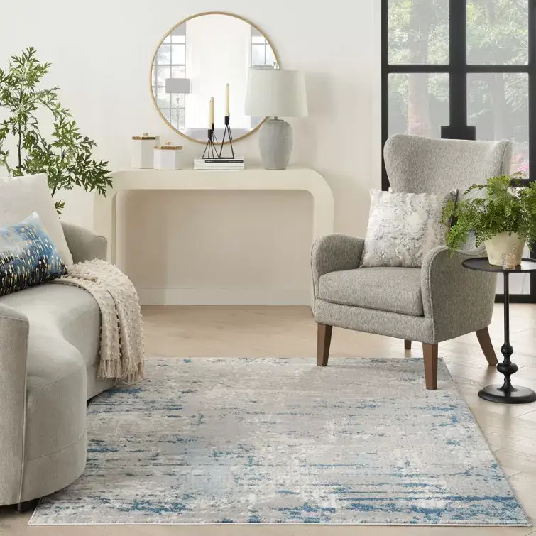 Addie Slate Gray/Light Beige/Ivory Rug